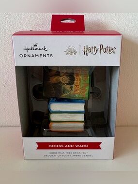 Hallmark Keepsake Ornament Harry Potter Books and Wand